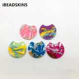 Acetic Acid Round-Shape Charms for Earrings 50pcs/lot