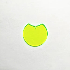 100pcs Neon Effect Round Charms for Earrings DIY