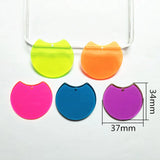 100pcs Neon Effect Round Charms for Earrings DIY