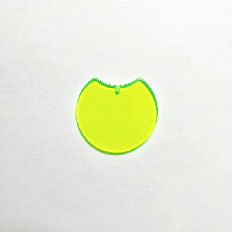 100pcs Neon Effect Round Charms for Earrings DIY