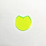 100pcs Neon Effect Round Charms for Earrings DIY