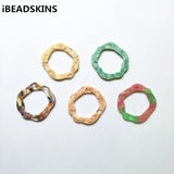 50pcs Rings-Shape Acetic Acid Charm for Stud Earrings - Earring Accessories