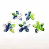 Acetic Acid Stripe Starfish Charm Earring Accessories 50pcs