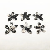 Acetic Acid Stripe Starfish Charm Earring Accessories 50pcs