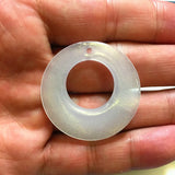 150pcs 38mm Clear Acrylic Glitter Round Beads for DIY Jewelry Making