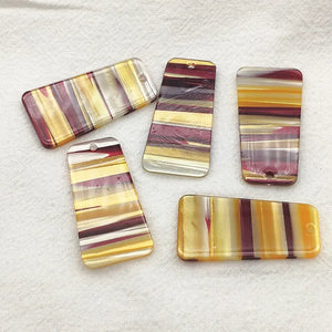 Acrylic Trapezoid-Shaped Earring Charms 100pcs/lot DIY Jewelry Making