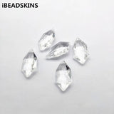 Clear Acrylic Faceted Drop-shape Beads 38x21mm 132pcs