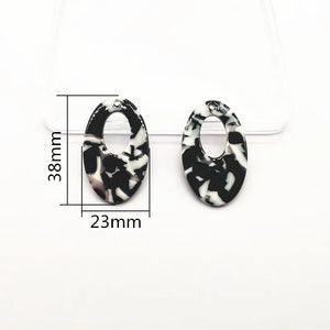 50pcs Oval Shape Charms for Earrings Making Jewelry Findings