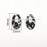 50pcs Oval Shape Charms for Earrings Making Jewelry Findings