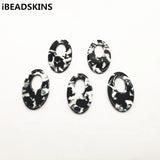 50pcs Oval Shape Charms for Earrings Making Jewelry Findings