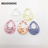 100pcs Clear Acrylic Drop-Shape Charms for Earrings DIY