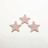 Wood Star Earring Charms 100pcs/lot for DIY Jewelry Making