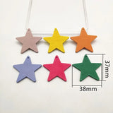 Wood Star Earring Charms 100pcs/lot for DIY Jewelry Making