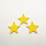 Wood Star Earring Charms 100pcs/lot for DIY Jewelry Making