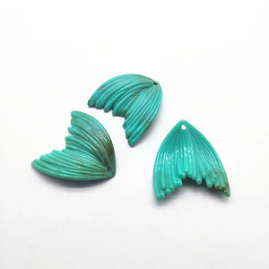 Acrylic Marble Fishtail Earrings Charm - DIY Jewelry Making