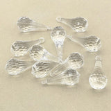130pcs Clear Faceted Drop Shape Beads for DIY Jewelry Making