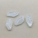 Acrylic Clear Crack Irregular Beads for Earrings - 100pcs