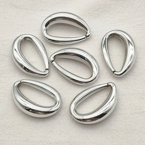 100pcs UV Plating Oval-shape Beads DIY Jewelry Findings