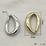100pcs UV Plating Oval-shape Beads DIY Jewelry Findings
