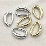 100pcs UV Plating Oval-shape Beads DIY Jewelry Findings