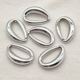 100pcs UV Plating Oval-shape Beads DIY Jewelry Findings