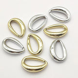 100pcs UV Plating Oval-shape Beads DIY Jewelry Findings