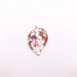 50pcs/lot Acetic Acid Leaf Charms for Earrings - Jewelry Making Accessories