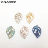 Acetic Acid Leaf Charms for Earrings - 50pcs/lot