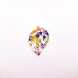 50pcs/lot Acetic Acid Leaf Charms for Earrings - Jewelry Making Accessories