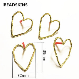 Zinc alloy heart shape Stud earring/earrings accessories for Jewelry DIY making