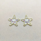 Enamel Star Shape Charm for Earrings - 50pcs - DIY Jewelry Findings
