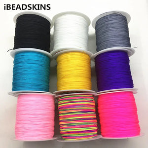 3 Rolls 0.5mm x160m Nylon Jewelry Ropes Chinese Knot Line Beading Wire