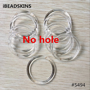 Clear Acrylic Ring Shape Beads for Jewelry Making