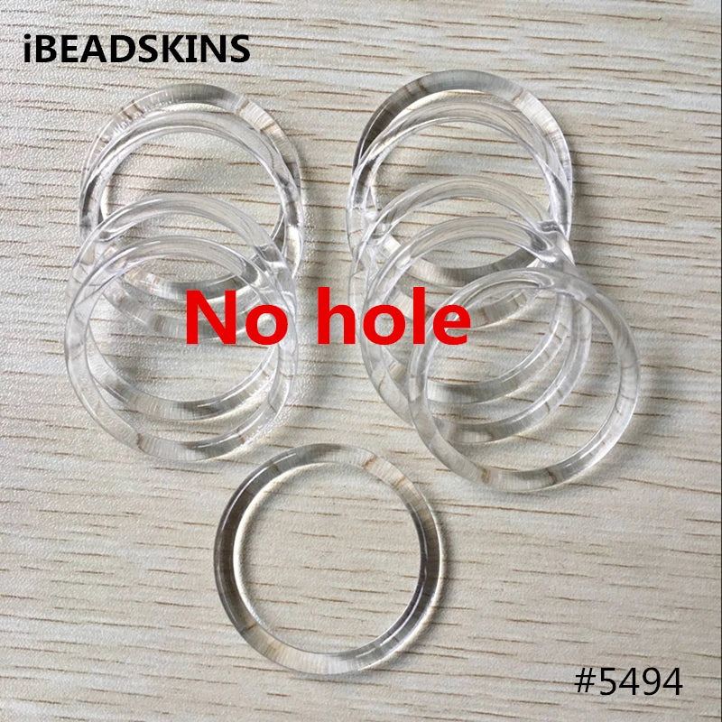 Clear Acrylic Ring Shape Beads for Jewelry Making