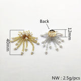 Hand Weave Mini Glass Pearls Charm for Earrings DIY