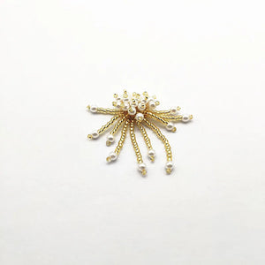 Hand Weave Mini Glass Pearls Charm for Earrings DIY