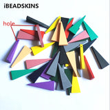 200pcs Triangle Wood Charm for Jewelry Making DIY