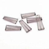 Acrylic Trapezoidal Beads 40x16mm 150pcs Clear Jewelry Making