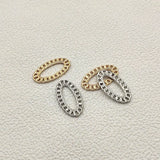 Acrylic Oval-shape UV Plating Beads for Earrings Jewelry DIY