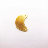 Acrylic Moon-Shaped Earring Charms, 40x27mm, 50pcs