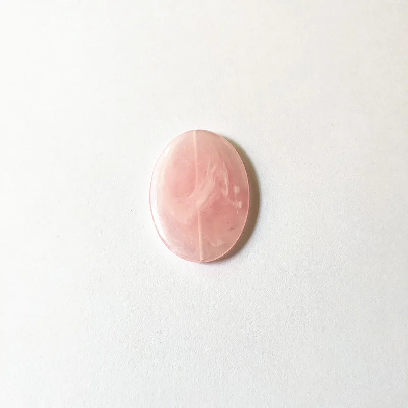 40x29mm Acrylic Marble Oval Beads for Jewelry DIY