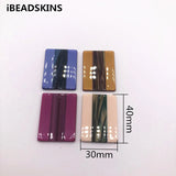 Acetic Acid Double Rectangle Earrings Accessories 20pcs