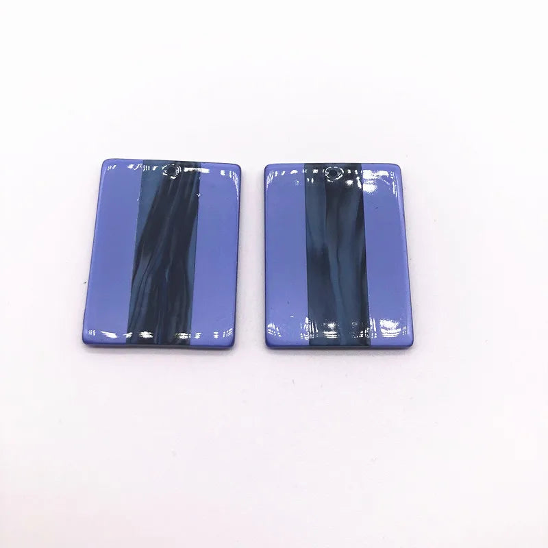 Acetic Acid Double Rectangle Earrings Accessories 20pcs