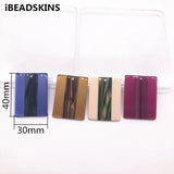 Acetic Acid Double Rectangle Earrings Accessories 20pcs