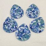 50pcs Acetic Acid Drop Shape Charm Earring Findings DIY Jewelry