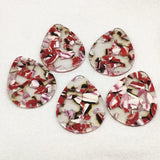 50pcs Acetic Acid Drop Shape Charm Earring Findings DIY Jewelry