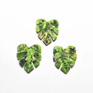 Leaves-shape Charm Earring Accessories 50pcs