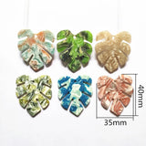Leaves-shape Charm Earring Accessories 50pcs