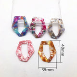 Acetic Acid Cone Shape Earring Charms 50pcs