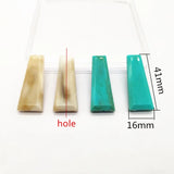 150pcs Trapezoid Shape Acrylic Beads for Earrings